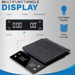 WeighJo Koffie Weegschaal - Digitale Keukenweegschaal - Precisieweegschaal - Barista -Merkloos Winkel 1200x1200 4760