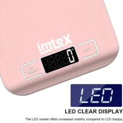 Imtex Digitale Precisie Keukenweegschaal - Tot 5000 Gram (5kg) - RVS Rosé -Merkloos Winkel 1200x1200 4767
