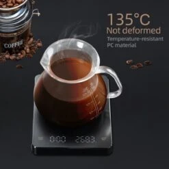 Imtex Koffie Weegschaal - Huishoudelijke Keukenweegschaal - Usb Rechargeable - Led Hidden Screen - Elektronische Weegschaal Met Hoge Temperatuurbestendige Timing - 0.1g Tot 3kg - Zwart -Merkloos Winkel 1200x1200 4785