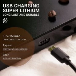 Imtex Koffie Weegschaal - Huishoudelijke Keukenweegschaal - Usb Rechargeable - Led Hidden Screen - Elektronische Weegschaal Met Hoge Temperatuurbestendige Timing - 0.1g Tot 3kg - Zwart -Merkloos Winkel 1200x1200 4788