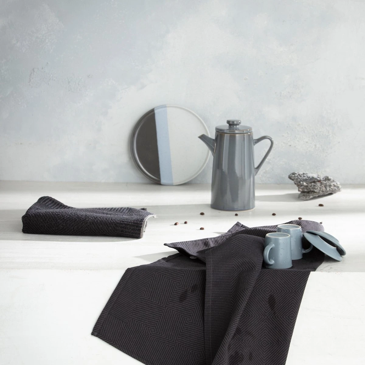 DDDDD Cisis - Theedoek - 60x65 Cm - Set Van 6 - Ebony 5 DDDDD Cisis - Theedoek - 60x65 Cm - Set Van 6 - Ebony - Afbeelding 5