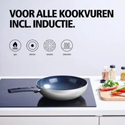 BRABANTIA INDU+ Wokpan - Keramische Antiaanbaklaag - Ø 28 Cm - Inductie - Pfas Vrij -Merkloos Winkel 1200x1200 480