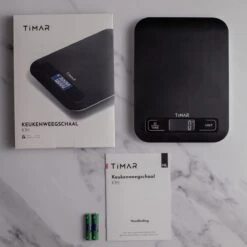 Timar Precisie Keukenweegschaal Digitaal - Keuken Weegschaal K1H - Tarra Functie - Lcd-Scherm - Antislip - 1 Gr Tot 5 Kg – Inclusief Batterijen - Zwart -Merkloos Winkel 1200x1200 4805