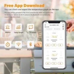 Inkbird IBBQ-4BW Vleesthermometer Wifi + Bluethooth + App 15 Inkbird IBBQ-4BW Vleesthermometer Wifi + Bluethooth + App -Merkloos Winkel 1200x1200 4888