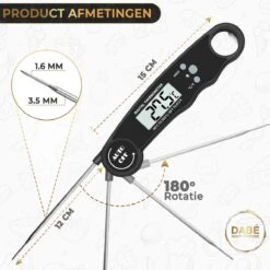 Dabé Draadloze Vleesthermometer - Keukenthermometer 11 Dabé Draadloze Vleesthermometer - Keukenthermometer -Merkloos Winkel 1200x1200 4903