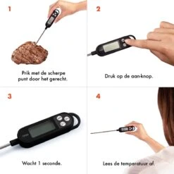 Captain Cook Keukenthermometer - Inclusief E-Kookboek - Vleesthermometer - BBQ Thermometer- Suikerthermometer - Kernthermometer 16 Captain Cook Keukenthermometer - Inclusief E-Kookboek - Vleesthermometer - BBQ Thermometer- Suikerthermometer - Kernthermometer -Merkloos Winkel 1200x1200 4923