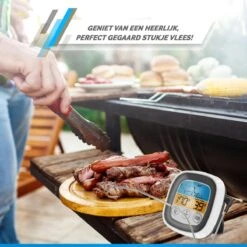 Mancor Digitale Vleesthermometer - Keukenthermometer - BBQ Thermometer - Oventhermometer -Merkloos Winkel 1200x1200 4926