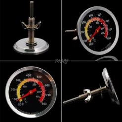 Merkloos Barbecue Thermometer - Temperatuurmeter - Tot 400 Graden - Inbouw - Voor BBQ, Smoker, Kamado, Rookoven, Pizzaoven - RVS - Geschikt Voor O.a. Weber & Houtskoolbarbecues -Merkloos Winkel 1200x1200 4928