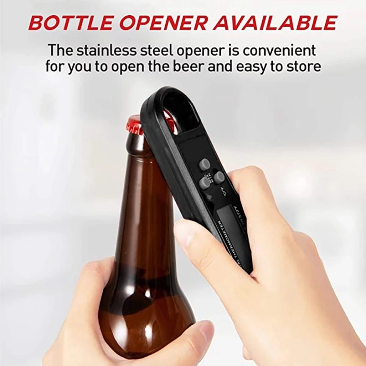 Digitale Thermometer Voor Keuken - Koken - Voedsel - Melk - Vlees - Flesopener - Digital - Bottle Opener 8 Digitale Thermometer Voor Keuken - Koken - Voedsel - Melk - Vlees - Flesopener - Digital - Bottle Opener - Afbeelding 8