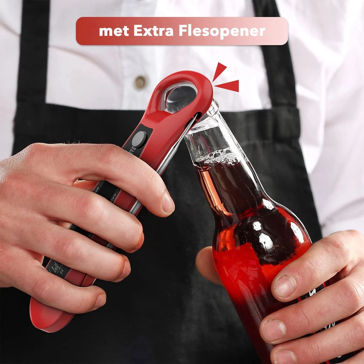 DOWO® - Digitale Thermometer – Oventhermometer – Suikerthermometer Digitaal – Kernthermometer – Keukenthermometer – Voedselthermometer – Thermometer Ook Geschikt Als Voor Vlees, BBQ, Oven 3 DOWO® - Digitale Thermometer – Oventhermometer – Suikerthermometer Digitaal – Kernthermometer – Keukenthermometer – Voedselthermometer – Thermometer Ook Geschikt Als Voor Vlees, BBQ, Oven - Afbeelding 3
