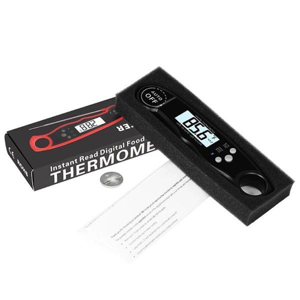 Merkloos Digitale Thermometer - Keukenthermometer - RVS 6 Merkloos Digitale Thermometer - Keukenthermometer - RVS - Afbeelding 6