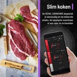 ROYAL CARNIVORE® | Draadloze BBQ Thermometer | Barbecue Vleesthermometer | Kernthermometer | Bluetooth Met App -Merkloos Winkel 1200x1200 4950