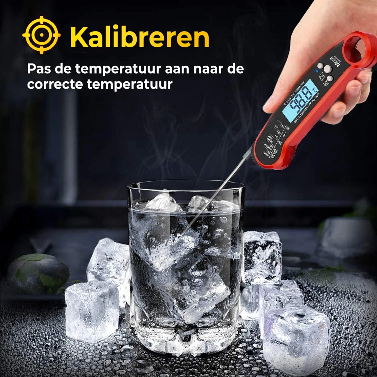 MostEssential Premium Vleesthermometer - BBQ Thermometer - Kernthermometer - Suikerthermometer - Voedselthermometer - Thermometer Koken - Keuken Thermometer - Digitaal – Draadloos - Waterdicht 6 MostEssential Premium Vleesthermometer - BBQ Thermometer - Kernthermometer - Suikerthermometer - Voedselthermometer - Thermometer Koken - Keuken Thermometer - Digitaal – Draadloos - Waterdicht - Afbeelding 6
