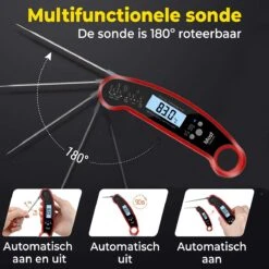 MostEssential Premium Vleesthermometer - BBQ Thermometer - Kernthermometer - Suikerthermometer - Voedselthermometer - Thermometer Koken - Keuken Thermometer - Digitaal – Draadloos - Waterdicht 16 MostEssential Premium Vleesthermometer - BBQ Thermometer - Kernthermometer - Suikerthermometer - Voedselthermometer - Thermometer Koken - Keuken Thermometer - Digitaal – Draadloos - Waterdicht -Merkloos Winkel 1200x1200 4956