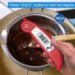 Gohh Digitale Vleesthermometer - Kookthermometer - Suikerthermometer - Inklapbare Sonde - BBQ Thermometer - LCD Scherm - Meter Tot 300 °C - Zwart -Merkloos Winkel 1200x1200 4984