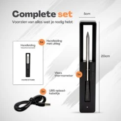 Vulpes Kitchen Vleesthermometer - BBQ - Oplaadbaar - Draadloos - Bluetooth -Merkloos Winkel 1200x1200 4995