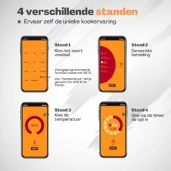 Vulpes Kitchen Vleesthermometer - BBQ - Oplaadbaar - Draadloos - Bluetooth -Merkloos Winkel 1200x1200 5002