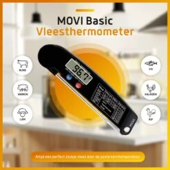 Movi BASIC ® - Vleesthermometer – BBQ Thermometer- Inclusief E-Book – Kernthermometer – Kamado - Barbecue – Suikerthermometer – Digitaal – Keukenthermometer – Kerntemperatuurmeter -Merkloos Winkel 1200x1200 5011