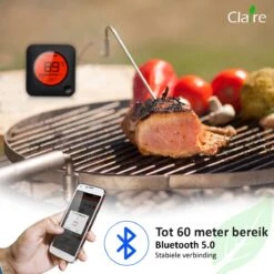 Claire BF-5 BBQ Thermometer - Vleesthermometer - Oventhermometer - Draadloos Met App - Incl. Batterijen En 4 Meetsondes 9 Claire BF-5 BBQ Thermometer - Vleesthermometer - Oventhermometer - Draadloos Met App - Incl. Batterijen En 4 Meetsondes -Merkloos Winkel 1200x1200 5017