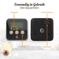 Digitale Thermometer – Oventhermometer – Suikerthermometer Digitaal – Kernthermometer – Keukenthermometer – Voedselthermometer – Thermometer Ook Geschikt Als Voor Vlees, BBQ, Oven -Merkloos Winkel 1200x1200 5036