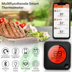 Claire BF-5 BBQ Thermometer - Vleesthermometer - Oventhermometer - Draadloos Met App - Incl. Batterijen En 6 Meetsondes 13 Claire BF-5 BBQ Thermometer - Vleesthermometer - Oventhermometer - Draadloos Met App - Incl. Batterijen En 6 Meetsondes -Merkloos Winkel 1200x1200 5060