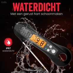 GrillX Vleesthermometer - BBQ Thermometer Digitaal - Keukenthermometer Draadloos - Kernthermometer - Voedselthermometer -Merkloos Winkel 1200x1200 5064