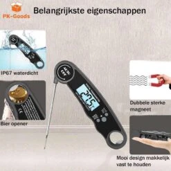 Merkloos PK Goods BBQ Thermometer- BBQ Accesoires -Draadloze Thermometer- Kernthermometer - Waterdicht- Vleesthermometer -Merkloos Winkel 1200x1200 5067