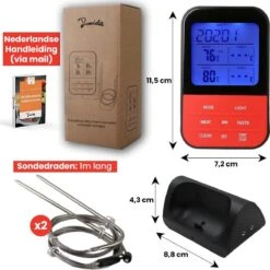 Vleesthermometer Draadloos Met Timer - BBQ Thermometer – Kernthermometer – Suikerthermometer – Keukenthermometer -Merkloos Winkel 1200x1200 5074
