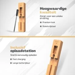 Vulpes Kitchen® Vleesthermometer Pro - Draadloos - Bluetooth & App - 2 In 1 Oventhermometer - RVS & Fast Charger - 30 Meter -Merkloos Winkel 1200x1200 5081