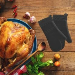 SWILIX ® Ovenwanten 2 Stuks - Ovenhandschoenen - Siliconen Ovenwant - Zwart -Merkloos Winkel 1200x1200 51