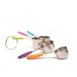 10-Delige Maatbeker & Maatlepel Set - Meetlepels Maatcups - Measuring Cups Spoons - Maatschepjes & Bekers - Grammen & ML Afwegen - Kleuren -Merkloos Winkel 1200x1200 5108