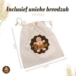 Broba Rijsmand Broodbakvorm – Incl. RVS Deegmes En Deegsnijder – Banneton Met Deegkrabber - Brood Bakset -Merkloos Winkel 1200x1200 5140
