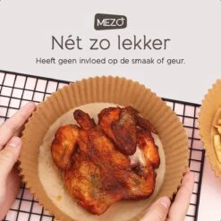 MEZO Airfryer Bakpapier 100 Stuks - 20cm - Heteluchtfriteuse Wegwerpbakjes - Geschikt Voor AirFryer Wegwerpbakjes - Bakpapier - Wegwerp Bakjes (100 Stuks) - Wegwerppapier 100 Stuks - Bakjes - Bakpapier Rond -Merkloos Winkel 1200x1200 5173
