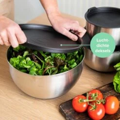 Coninx Mengkommen Set 3-Delig - Beslagkommen Met Deksel - Antislip - Maataanduiding - Schenktuit - RVS -Merkloos Winkel 1200x1200 5183