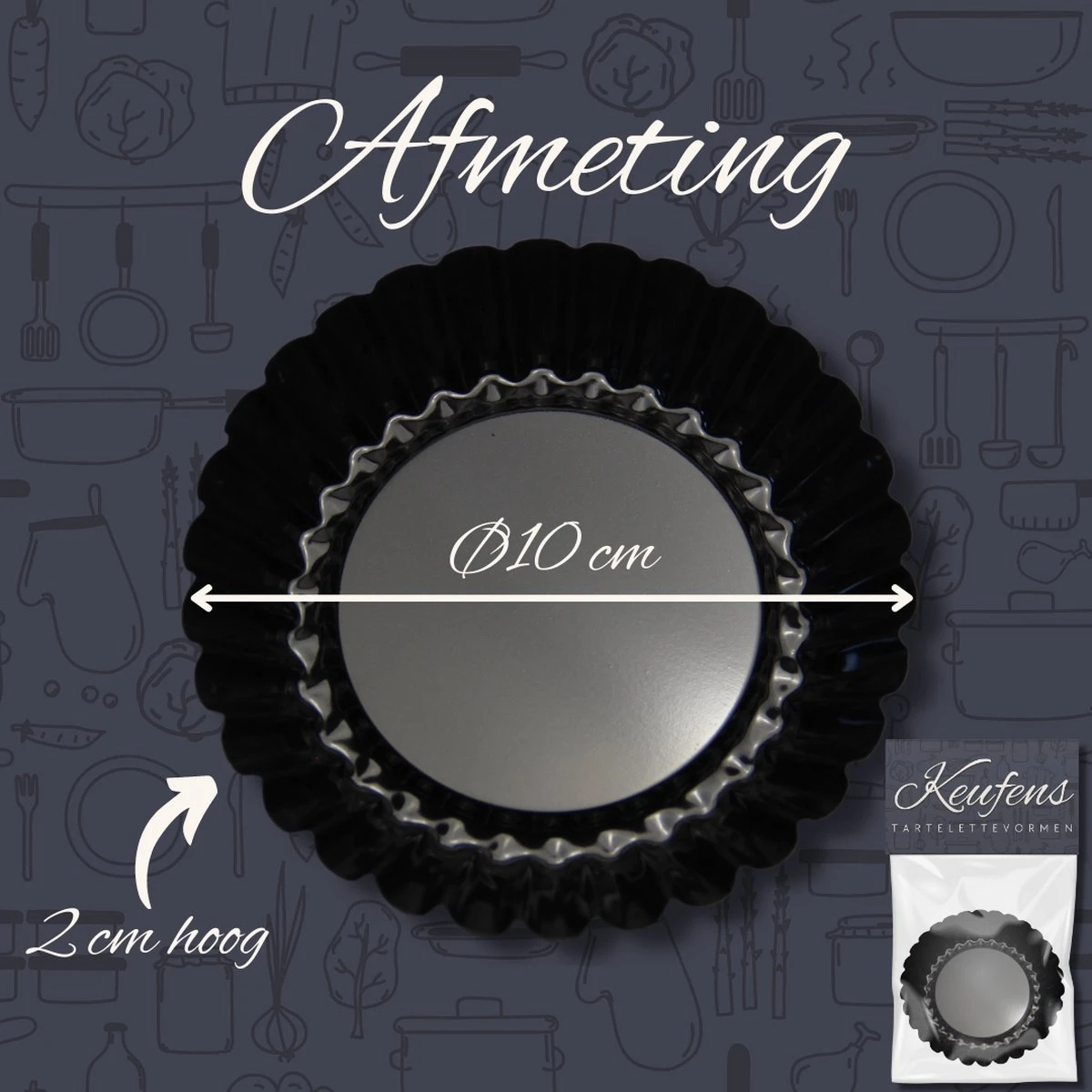 Keufens Tartelettevormen | Ø10 Cm | Set Van 6 Stuks | Ovenbestendig | Magnetronbestendig | Quichevormpjes | Mini Quichevormpjes 6 Keufens Tartelettevormen | Ø10 Cm | Set Van 6 Stuks | Ovenbestendig | Magnetronbestendig | Quichevormpjes | Mini Quichevormpjes - Afbeelding 6