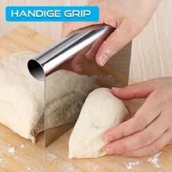 Homewell® RVS - Deegschraper - Deegsteker - Deegkrabber - Groentesnijder - Pizza Mes - Deegsnijder - Cake & Taart Schraper -Merkloos Winkel 1200x1200 5226