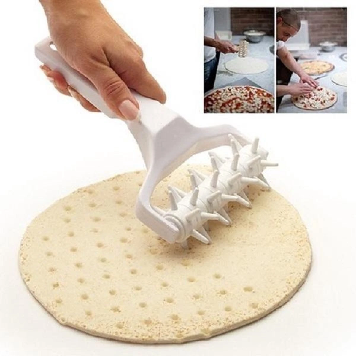 Sunplast - Deegperforator/ Pizza Deegprikker - 1 Stuk 1 Sunplast - Deegperforator/ Pizza Deegprikker - 1 Stuk