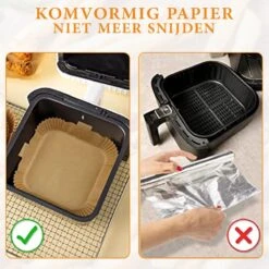 Bioflex Airfryer Bakpapier - Wegwerpbakjes 20 Tot 25cm - XXL - Airfryer Accessoires - 100 Stuks -Merkloos Winkel 1200x1200 5262