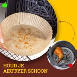 Beyeza Airfryer XL En XXL Bakpapier - Airfryer Accesoires - 20 Tot 23 Cm - Wegwerpbakjes - Papier Bakjes - 100 Stuks -Merkloos Winkel 1200x1200 5281