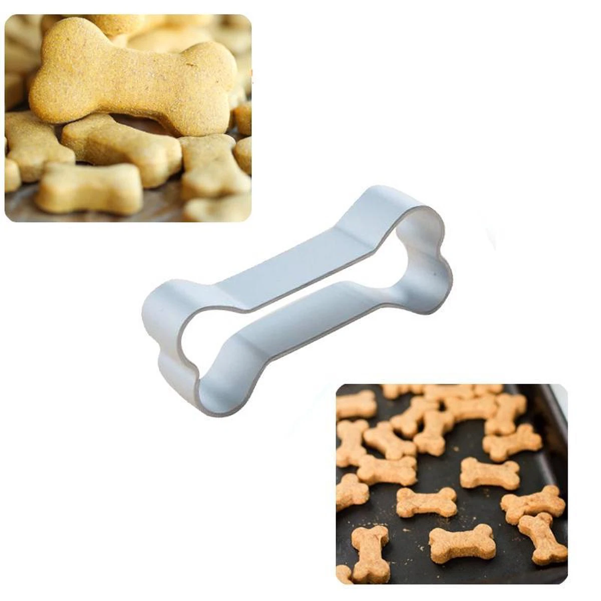 Hondenkoekjes Uitsteker Hondenbot - Uitsteekvorm Voor Het Maken Van Koekjes In De Vorm Van Een Bot / Kluifje 3 Hondenkoekjes Uitsteker Hondenbot - Uitsteekvorm Voor Het Maken Van Koekjes In De Vorm Van Een Bot / Kluifje - Afbeelding 3
