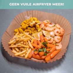 Airfryer Bakpapier - 50 Stuks - Airfryer Wegwerp Bakjes - Heteluchtfriteuse Wegwerpbakjes - Airfryer Bakjes -Merkloos Winkel 1200x1200 5298