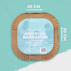 Airfryer Bakpapier - 50 Stuks - Airfryer Wegwerp Bakjes - Heteluchtfriteuse Wegwerpbakjes - Airfryer Bakjes -Merkloos Winkel 1200x1200 5299