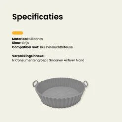 Consumentengroep Airfryer - Bakpapier - Airfryer Accesoires - Siliconen Bakje -Merkloos Winkel 1200x1200 5321