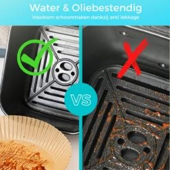 Optiq Products® Airfryer Bakpapier 20cm - 50 Stuks - Wegwerp Bakjes Voor Airfryer XL En XXL Heteluchtfriteuse Wegwerpbakjes - Airfryer Bakvorm - Airfryer Accesoires - Bakpapier - Rond -Merkloos Winkel 1200x1200 5346