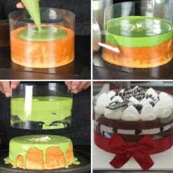 2 Stuks - Acetaatfolie - 10cm X 10m - Taartkragen - Doorzichtige Acetaatstrips - Transparante Acetaat Roll - Taartkraag Voor Chocolademousse Bakken, Taartversieren, Taart Decoratie - Transparant -Merkloos Winkel 1200x1200 5349