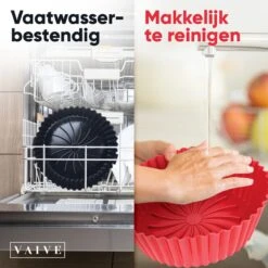 VAIVE Siliconen Bakje Geschikt Voor Airfryer ⌀ 20 - Bakpapier Alternatief - Accesoires - Bakvorm - Bakjes - XXL -Merkloos Winkel 1200x1200 5385
