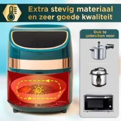 Gluxury Airfryer Bakpapier - 100 Stuks - Wegwerpbakjes Voor Airfryer XL En XXL - Inc. E-book - 20cm 10 Gluxury Airfryer Bakpapier - 100 Stuks - Wegwerpbakjes Voor Airfryer XL En XXL - Inc. E-book - 20cm -Merkloos Winkel 1200x1200 5389
