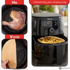 QualitéCuisine | Airfryer Bakpapier | Bakpapier | 50 Stuks | 20 Cm -Merkloos Winkel 1200x1200 5466