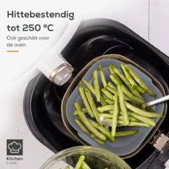 KitchenLove Airfryer Siliconen Bakje - XXL - Set Van 2 - Bakpapier - Mand - Accesoires - 20,5CM - Vierkant 14 KitchenLove Airfryer Siliconen Bakje - XXL - Set Van 2 - Bakpapier - Mand - Accesoires - 20,5CM - Vierkant -Merkloos Winkel 1200x1200 5476