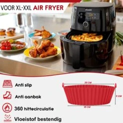 Siliconen Bakje Geschikt Voor Airfryer 2 Stuks - 20 Cm- Bakpapier Alternatief - Accesoires - Bakvorm - Bakjes - Airfry - TQ - XL - XXL -Merkloos Winkel 1200x1200 5484